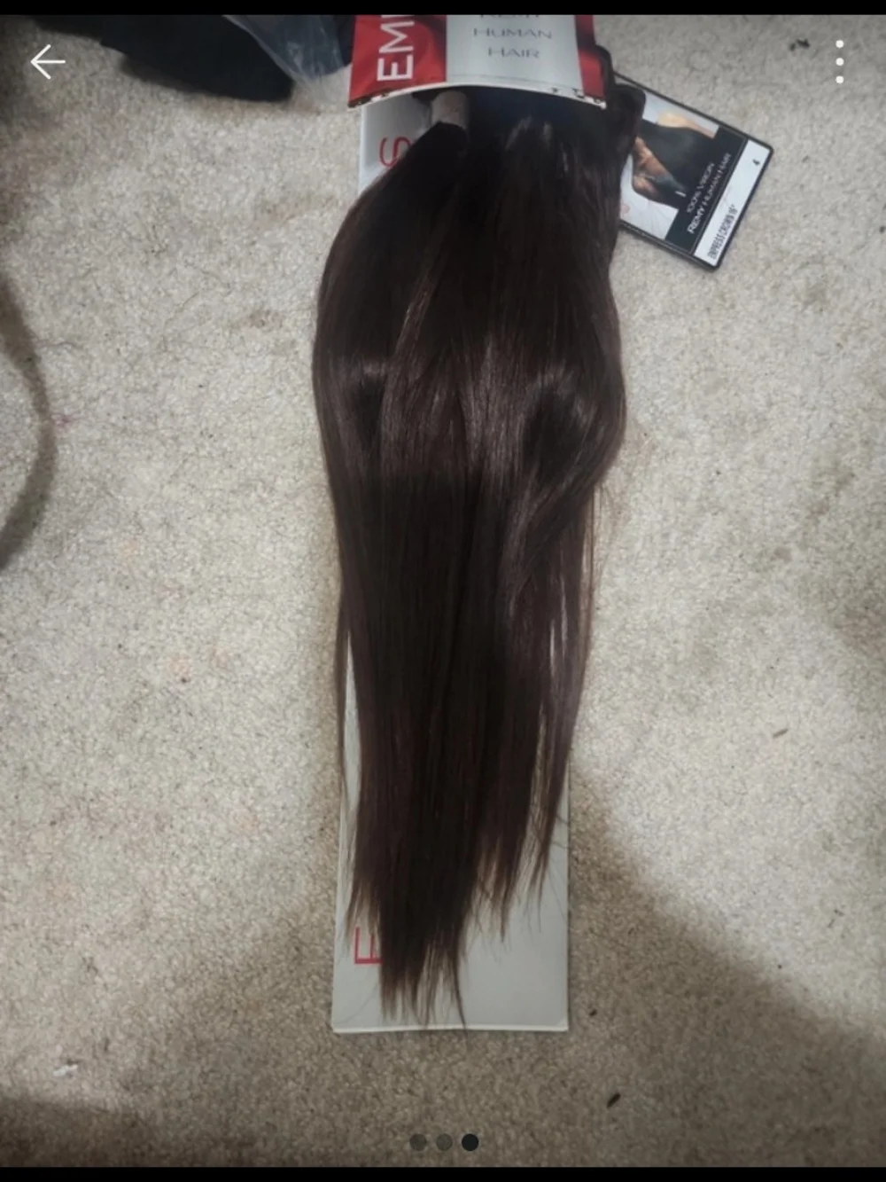 Crown Black %Human Hair Extensions